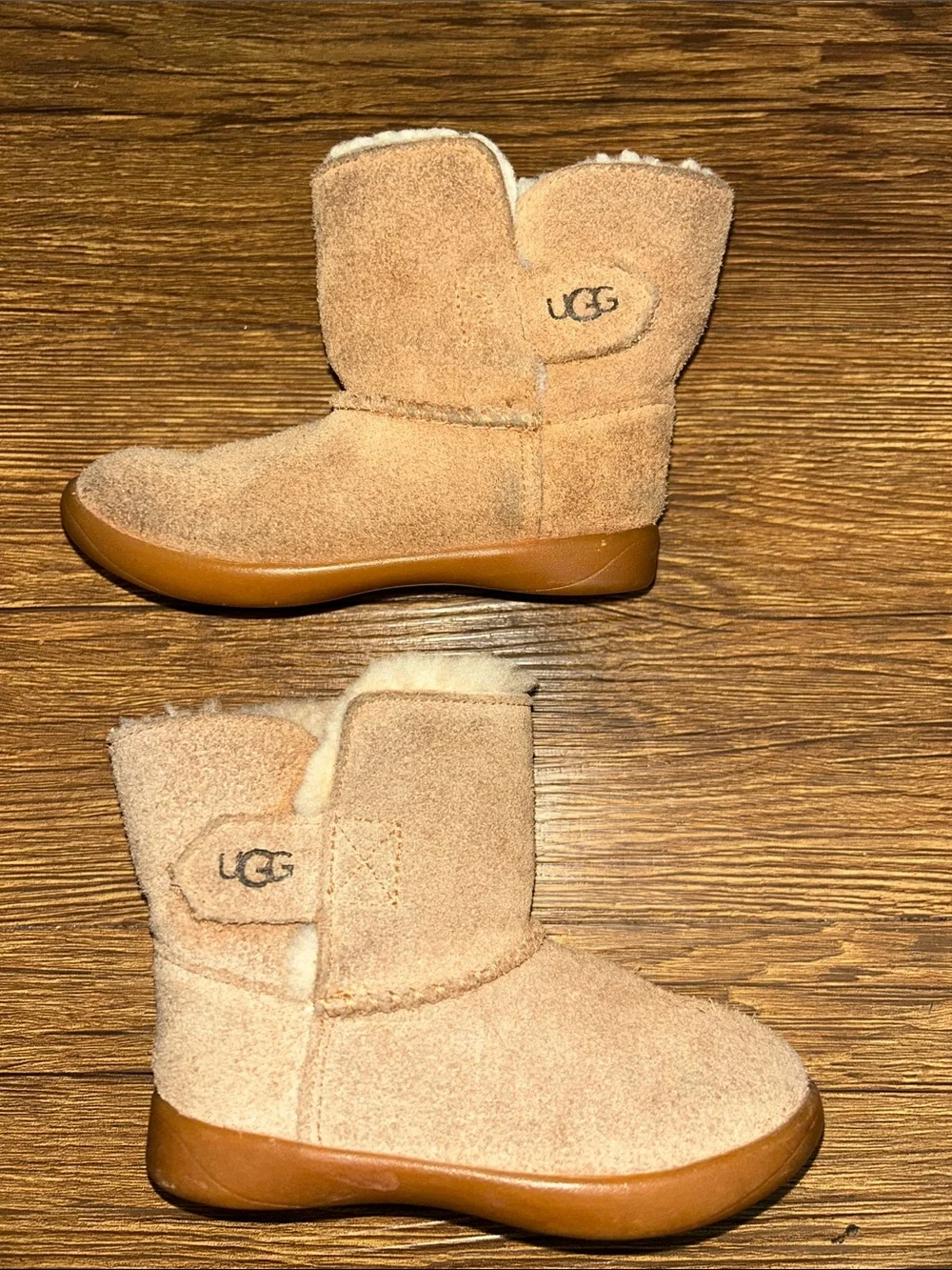 UGG Keelan I| Kids Tan Suede Shearling Boots